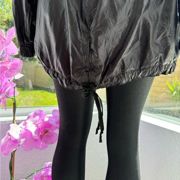 BLANKNYC Black Matte Funnel Neck Windbreaker Jacket Size L Large NWOT - Picture 11 of 16